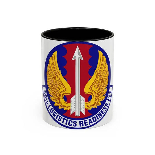50th Logistics Readiness Flight (U.S. Air Force) Accent Coffee Mug 11oz Black - Go Mug Yourself