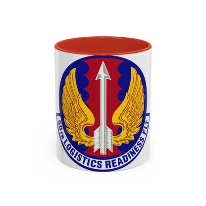 50th Logistics Readiness Flight (U.S. Air Force) Accent Coffee Mug 11oz Red - Go Mug Yourself