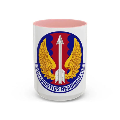 50th Logistics Readiness Flight (U.S. Air Force) Accent Coffee Mug 15oz Pink - Go Mug Yourself