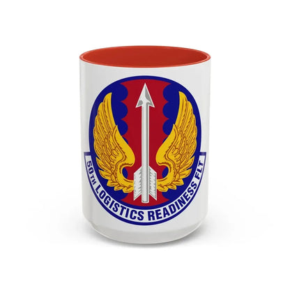 50th Logistics Readiness Flight (U.S. Air Force) Accent Coffee Mug 15oz Red - Go Mug Yourself