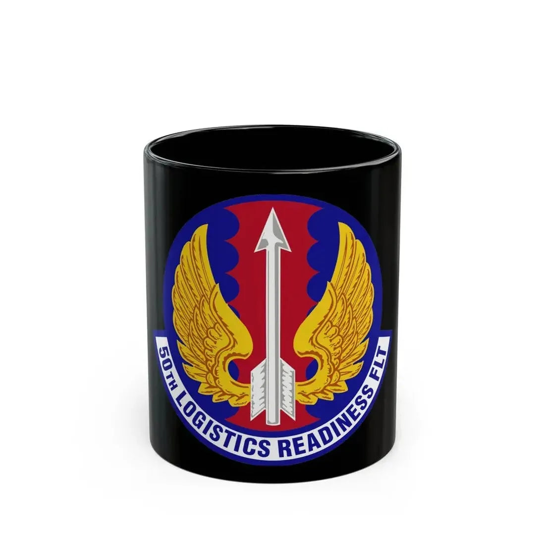 50th Logistics Readiness Flight (U.S. Air Force) Black Coffee Mug 11oz - Go Mug Yourself