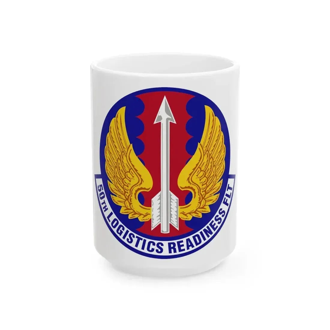 50th Logistics Readiness Flight (U.S. Air Force) White Coffee Mug 15oz - Go Mug Yourself