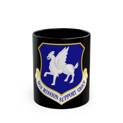 50th Mission Support Group (U.S. Air Force) Black Coffee Mug-11oz-Go Mug Yourself