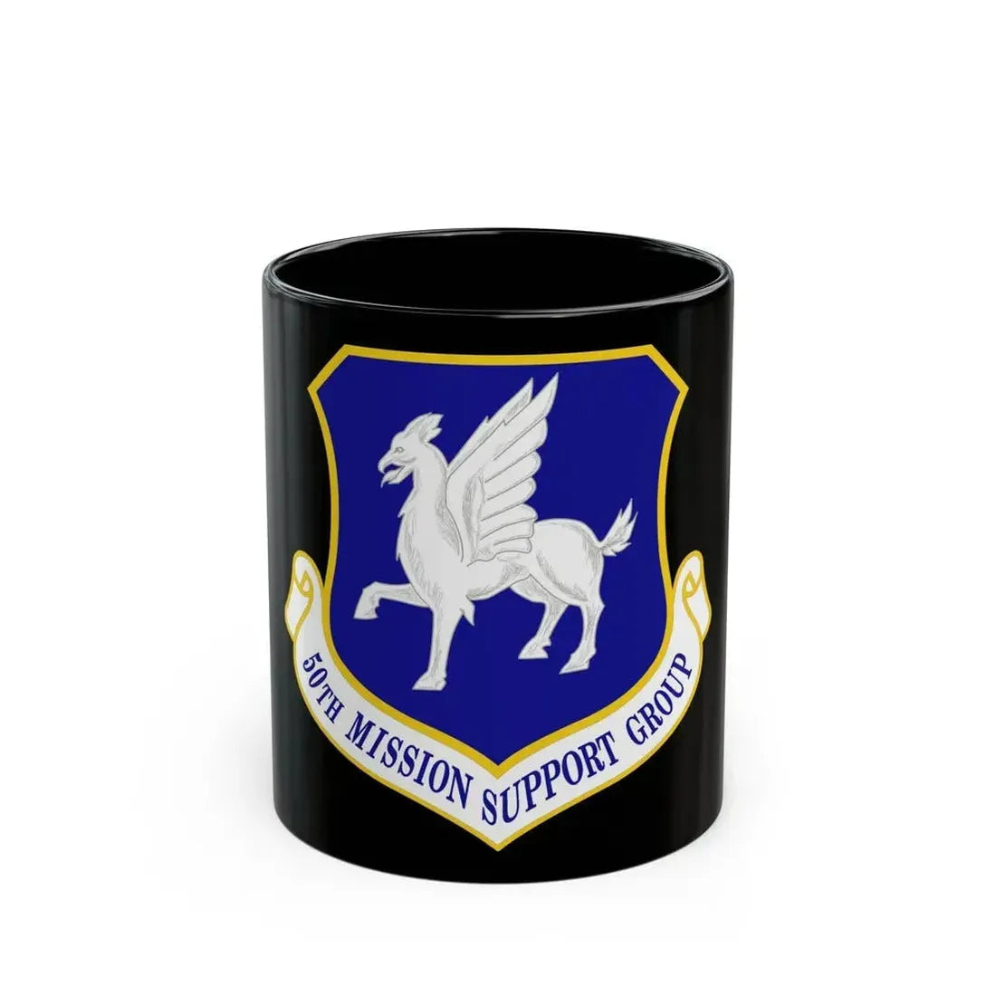 50th Mission Support Group (U.S. Air Force) Black Coffee Mug 11oz - Go Mug Yourself