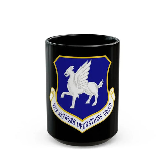 50th Network Operations Group (U.S. Air Force) Black Coffee Mug 15oz - Go Mug Yourself