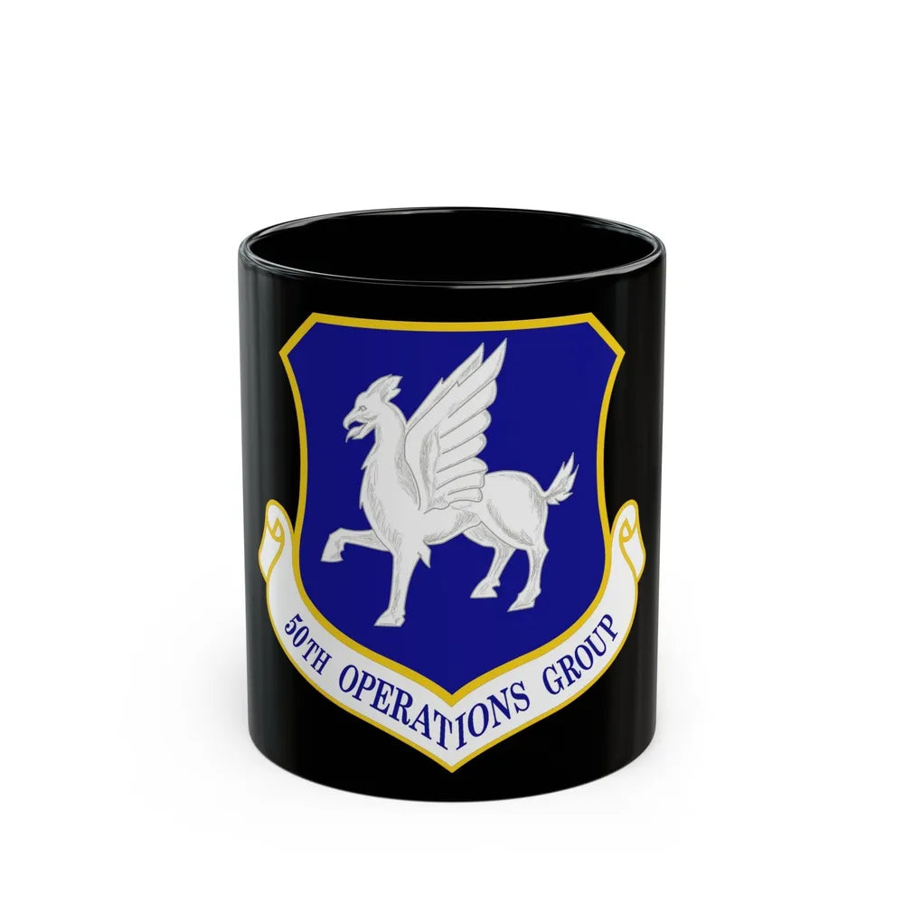 50th Operations Group (U.S. Air Force) Black Coffee Mug-11oz-Go Mug Yourself