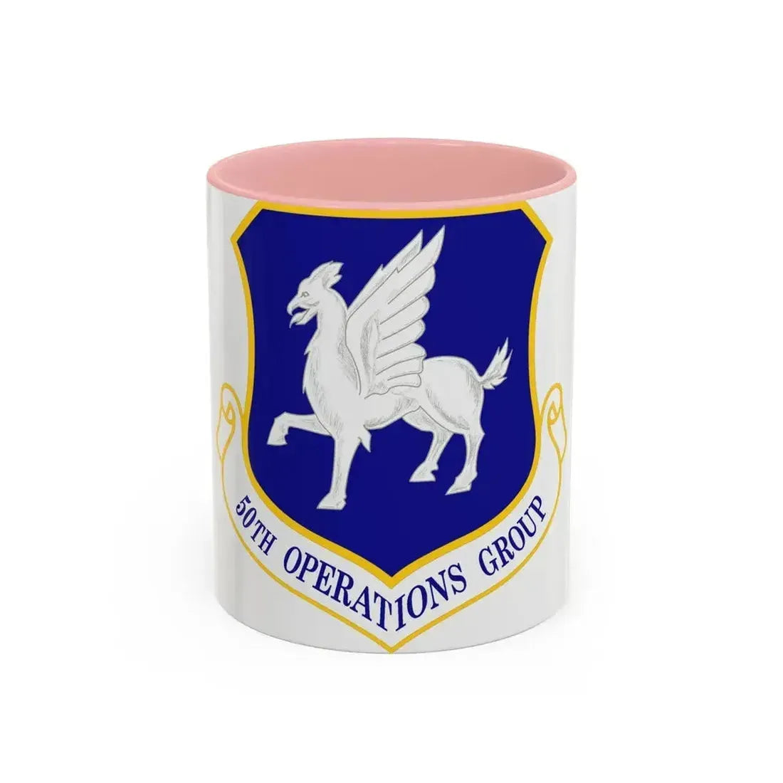 50th Operations Group (U.S. Air Force) Accent Coffee Mug 11oz Pink - Go Mug Yourself