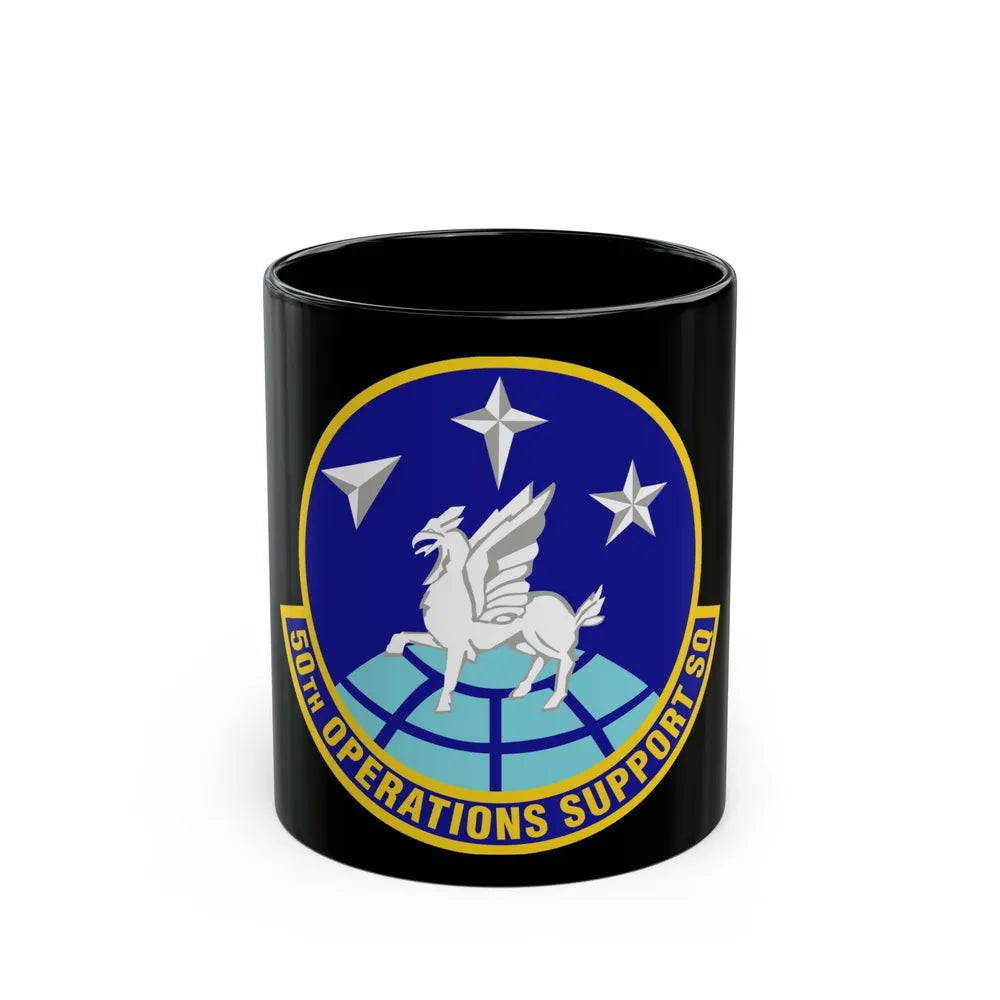 50th Operations Support Squadron (U.S. Air Force) Black Coffee Mug-11oz-Go Mug Yourself