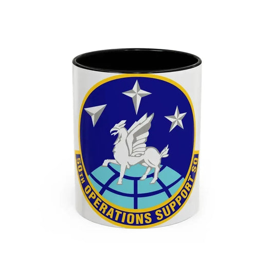 50th Operations Support Squadron (U.S. Air Force) Accent Coffee Mug 11oz Black - Go Mug Yourself