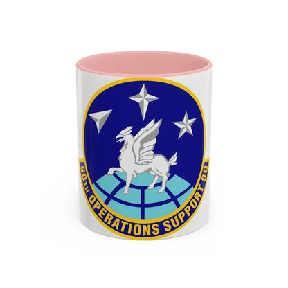50th Operations Support Squadron (U.S. Air Force) Accent Coffee Mug 11oz Pink - Go Mug Yourself