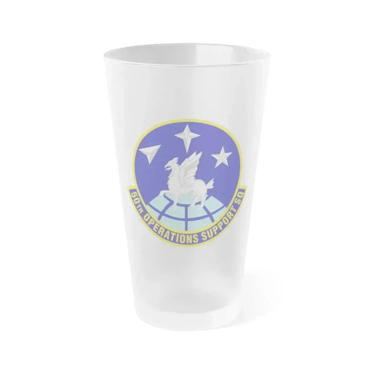 50th Operations Support Squadron (U.S. Air Force) Frosted Pint Glass 16oz 16oz Frosted - Go Mug Yourself