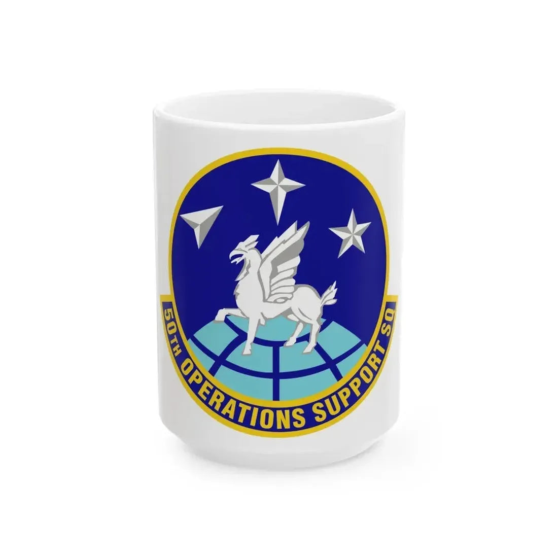 50th Operations Support Squadron (U.S. Air Force) White Coffee Mug 15oz - Go Mug Yourself