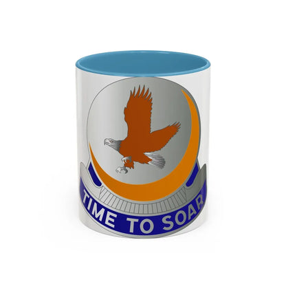 51 Aviation Group (U.S. Army) Accent Coffee Mug-11oz-Light Blue-Go Mug Yourself