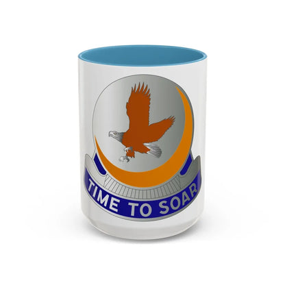 51 Aviation Group (U.S. Army) Accent Coffee Mug-15oz-Light Blue-Go Mug Yourself