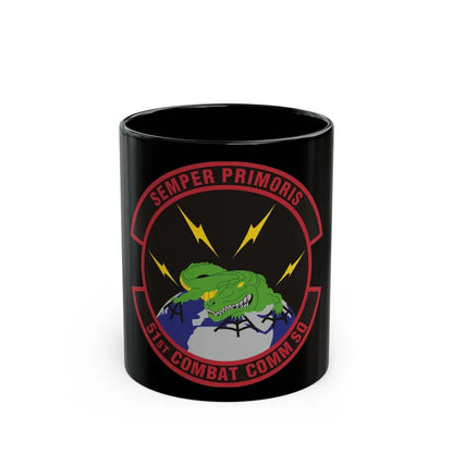 51 Combat Communications Squadron ACC (U.S. Air Force) Black Coffee Mug-11oz-Go Mug Yourself