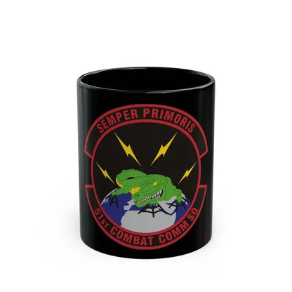 51 Combat Communications Squadron ACC (U.S. Air Force) Black Coffee Mug 11oz - Go Mug Yourself