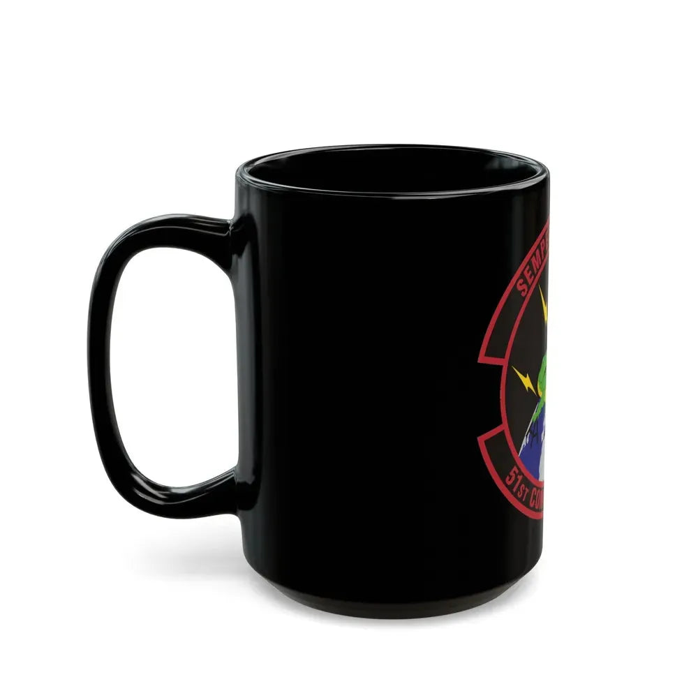 51 Combat Communications Squadron ACC (U.S. Air Force) Black Coffee Mug - Go Mug Yourself