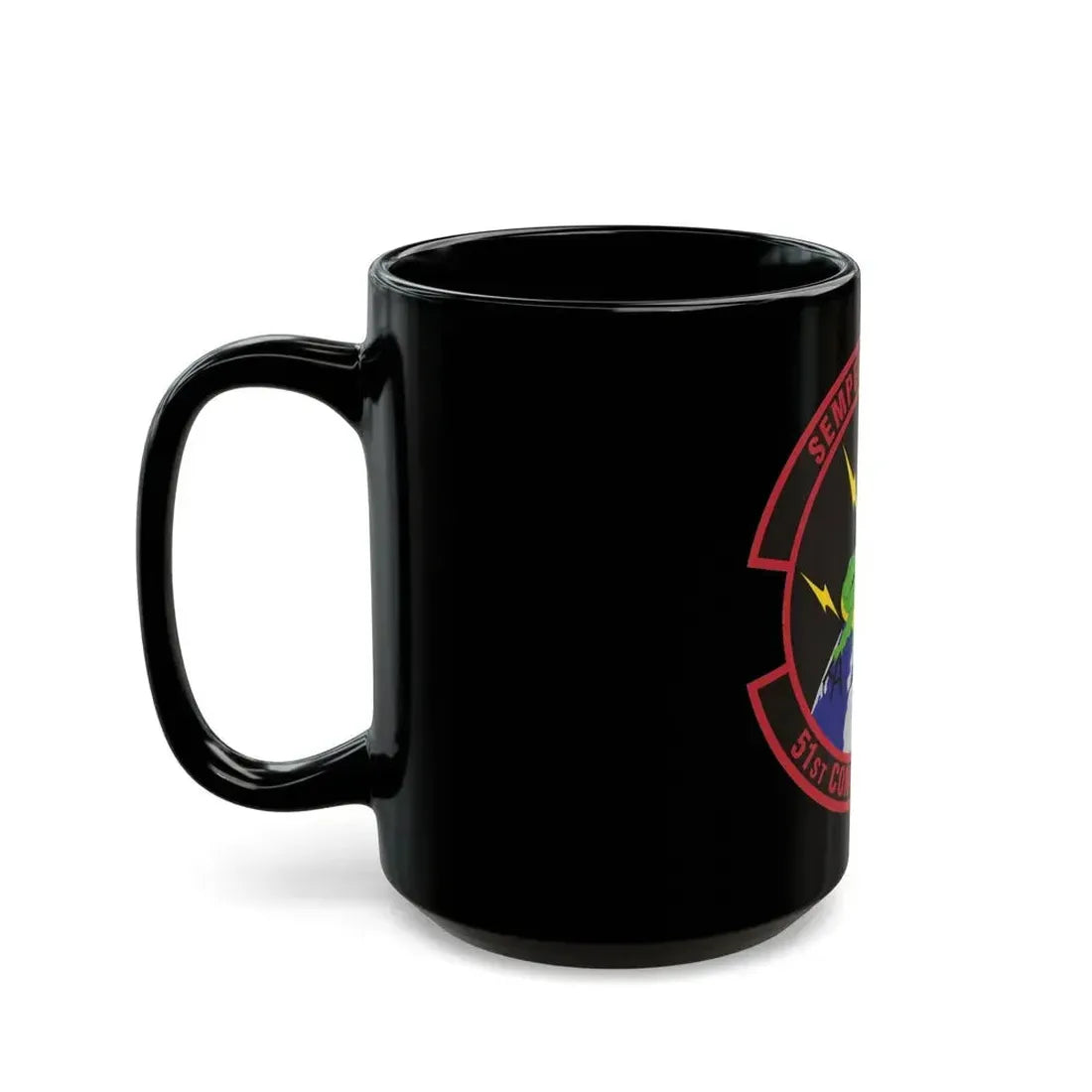 51 Combat Communications Squadron ACC (U.S. Air Force) Black Coffee Mug - Go Mug Yourself