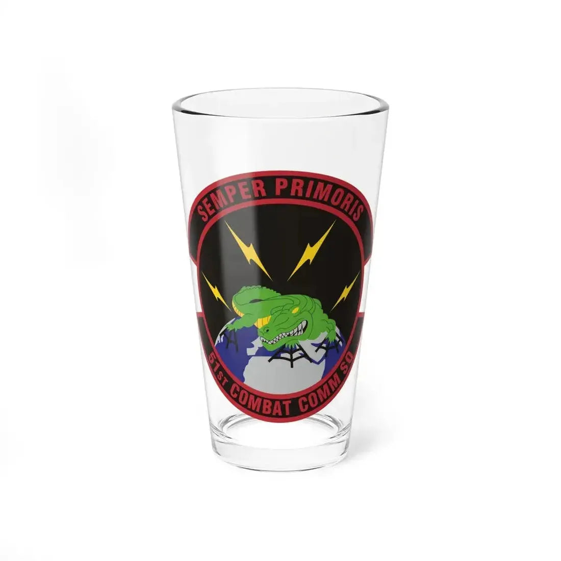 51 Combat Communications Squadron ACC (U.S. Air Force) Pint Glass 16oz 16oz - Go Mug Yourself