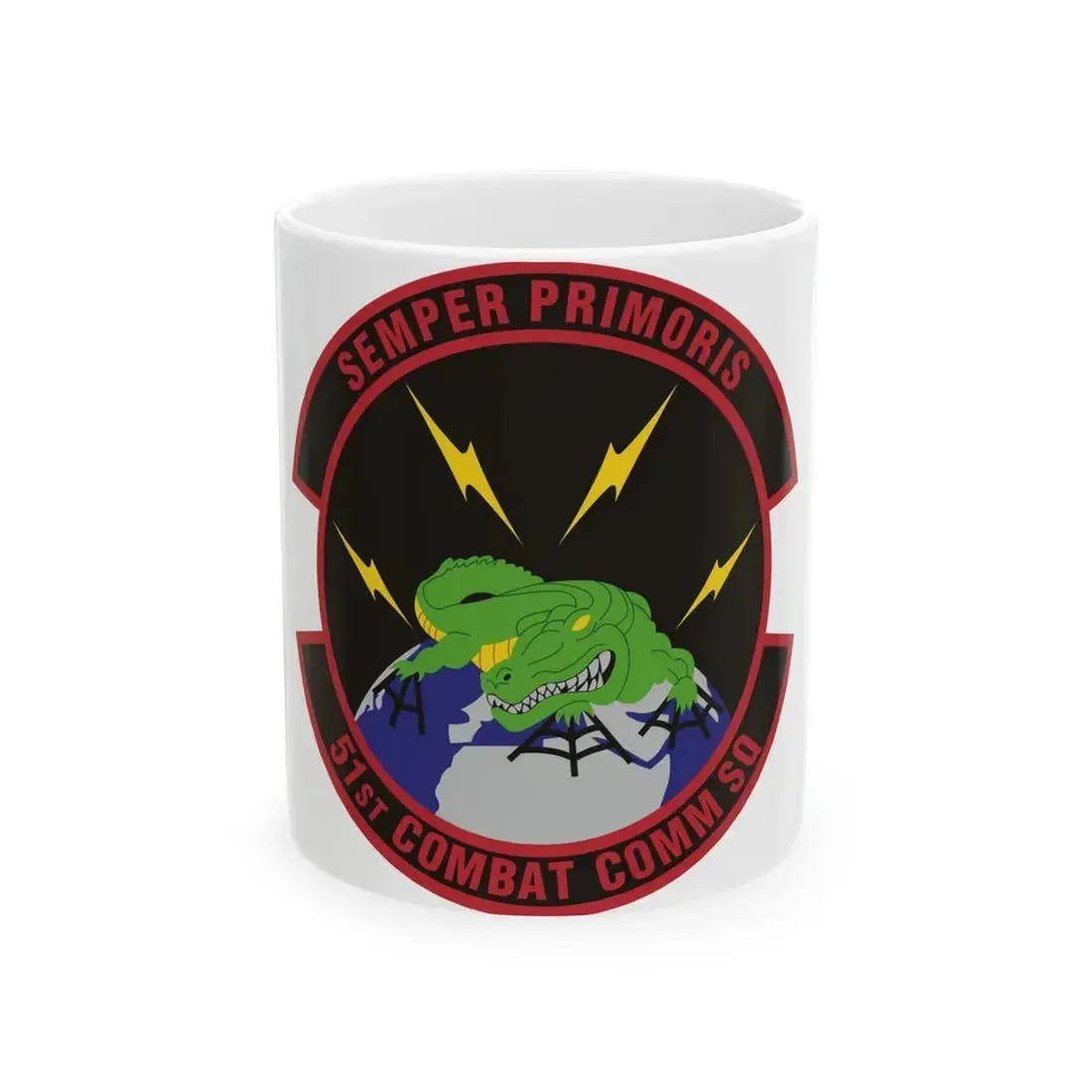 51 Combat Communications Squadron ACC (U.S. Air Force) White Coffee Mug 11oz - Go Mug Yourself