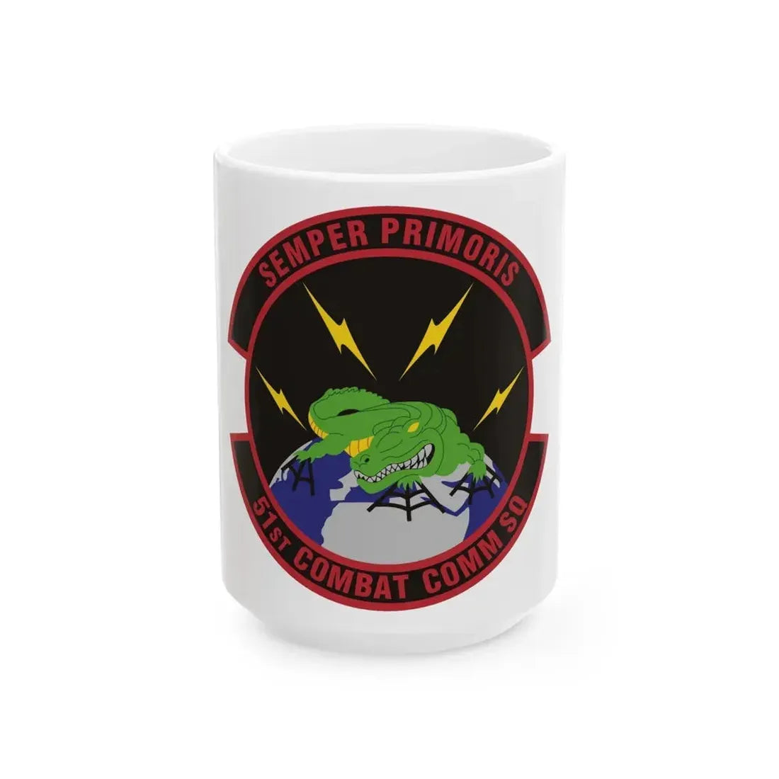 51 Combat Communications Squadron ACC (U.S. Air Force) White Coffee Mug 15oz - Go Mug Yourself