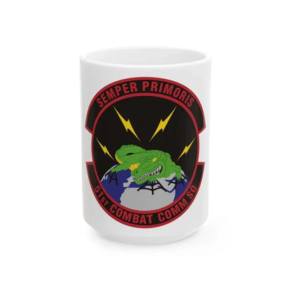 51 Combat Communications Squadron ACC (U.S. Air Force) White Coffee Mug 15oz - Go Mug Yourself