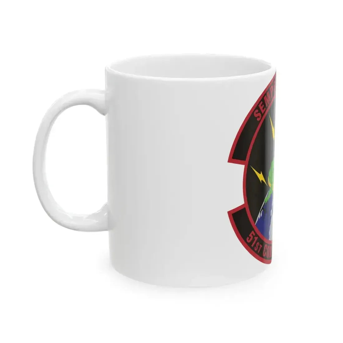 51 Combat Communications Squadron ACC (U.S. Air Force) White Coffee Mug - Go Mug Yourself