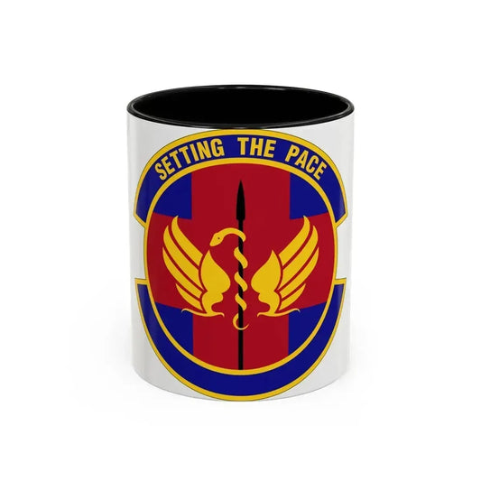 51 Operational Medical Readiness Squadron PACAF (U.S. Air Force) Accent Coffee Mug 11oz Black - Go Mug Yourself