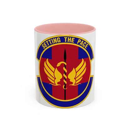 51 Operational Medical Readiness Squadron PACAF (U.S. Air Force) Accent Coffee Mug 11oz Pink - Go Mug Yourself