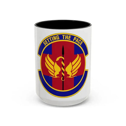 51 Operational Medical Readiness Squadron PACAF (U.S. Air Force) Accent Coffee Mug 15oz Black - Go Mug Yourself