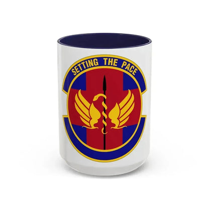 51 Operational Medical Readiness Squadron PACAF (U.S. Air Force) Accent Coffee Mug 15oz Navy - Go Mug Yourself