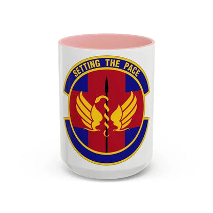 51 Operational Medical Readiness Squadron PACAF (U.S. Air Force) Accent Coffee Mug 15oz Pink - Go Mug Yourself