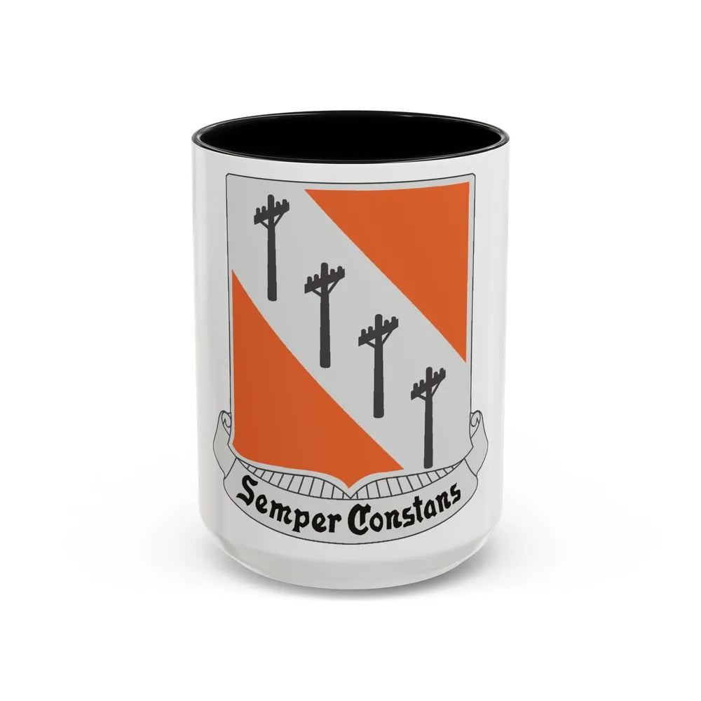 51 Signal Battalion (U.S. Army) Accent Coffee Mug-15oz-Black-Go Mug Yourself