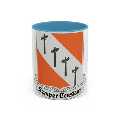 51 Signal Battalion (U.S. Army) Accent Coffee Mug 11oz Light Blue - Go Mug Yourself