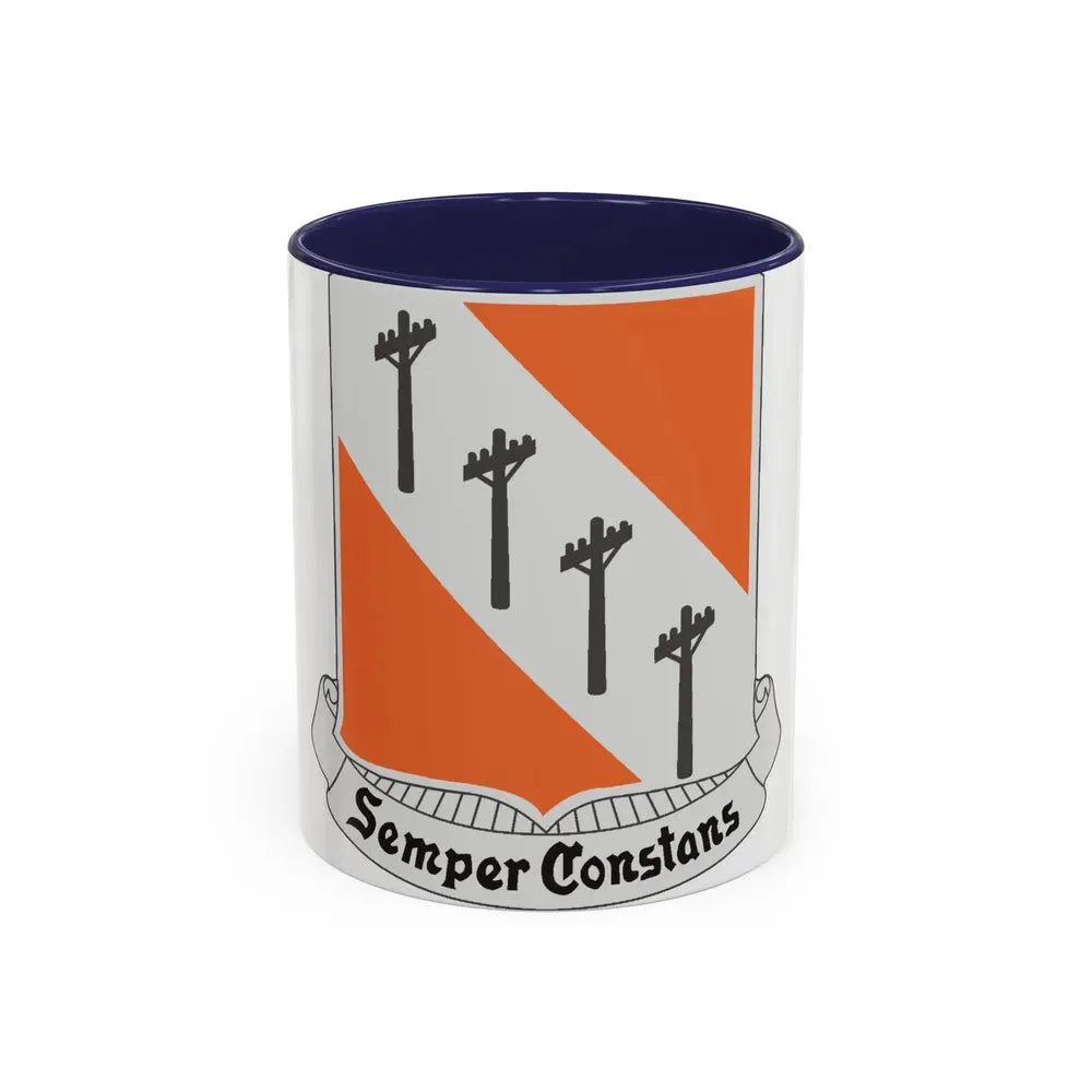 51 Signal Battalion (U.S. Army) Accent Coffee Mug 11oz Navy - Go Mug Yourself