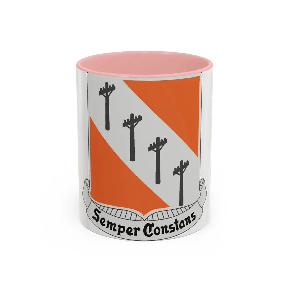 51 Signal Battalion (U.S. Army) Accent Coffee Mug 11oz Pink - Go Mug Yourself