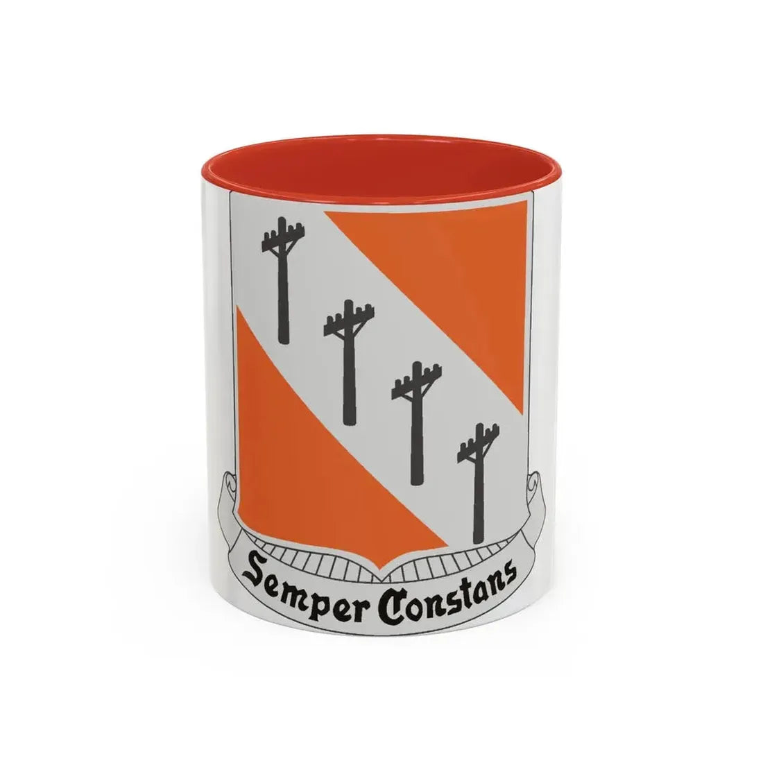 51 Signal Battalion (U.S. Army) Accent Coffee Mug 11oz Red - Go Mug Yourself