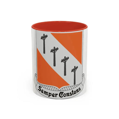 51 Signal Battalion (U.S. Army) Accent Coffee Mug 11oz Red - Go Mug Yourself