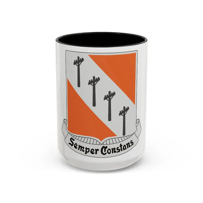 51 Signal Battalion (U.S. Army) Accent Coffee Mug 15oz Black - Go Mug Yourself