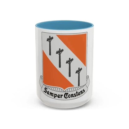51 Signal Battalion (U.S. Army) Accent Coffee Mug 15oz Light Blue - Go Mug Yourself