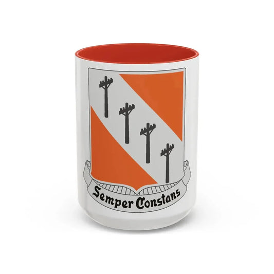 51 Signal Battalion (U.S. Army) Accent Coffee Mug 15oz Red - Go Mug Yourself