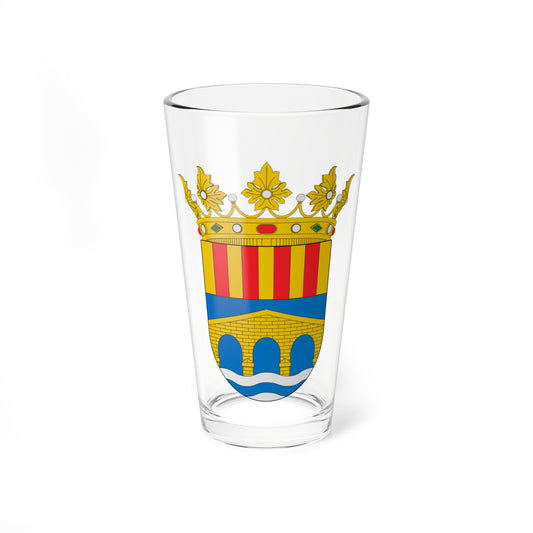 Escudo de Capella-Huesca (Spain) (Coat of Arms) Pint Glass 16oz