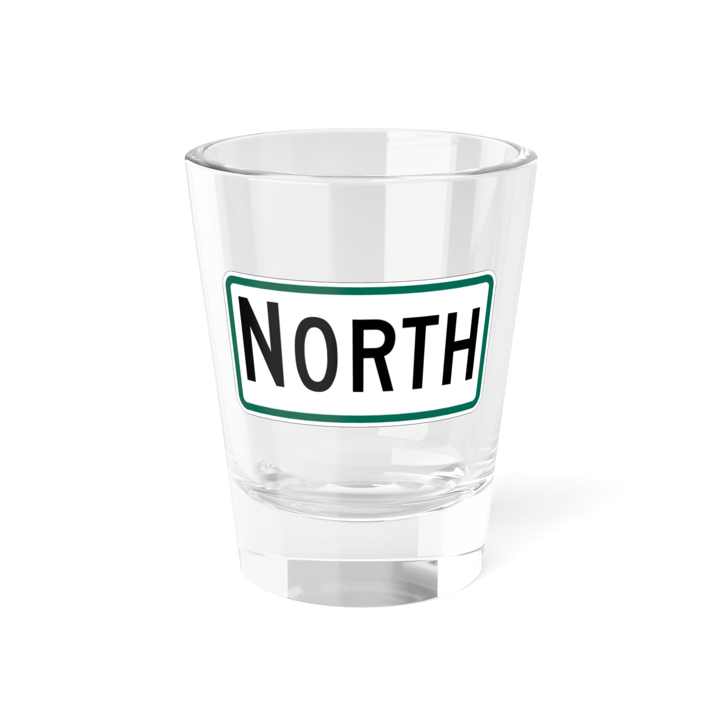 North plate South Dakota (South Dakota) (Road Sign) Shot Glass 1.5oz