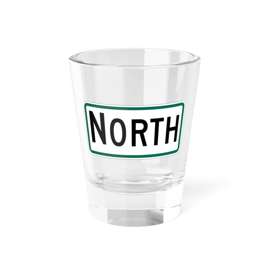 North plate South Dakota (South Dakota) (Road Sign) Shot Glass 1.5oz