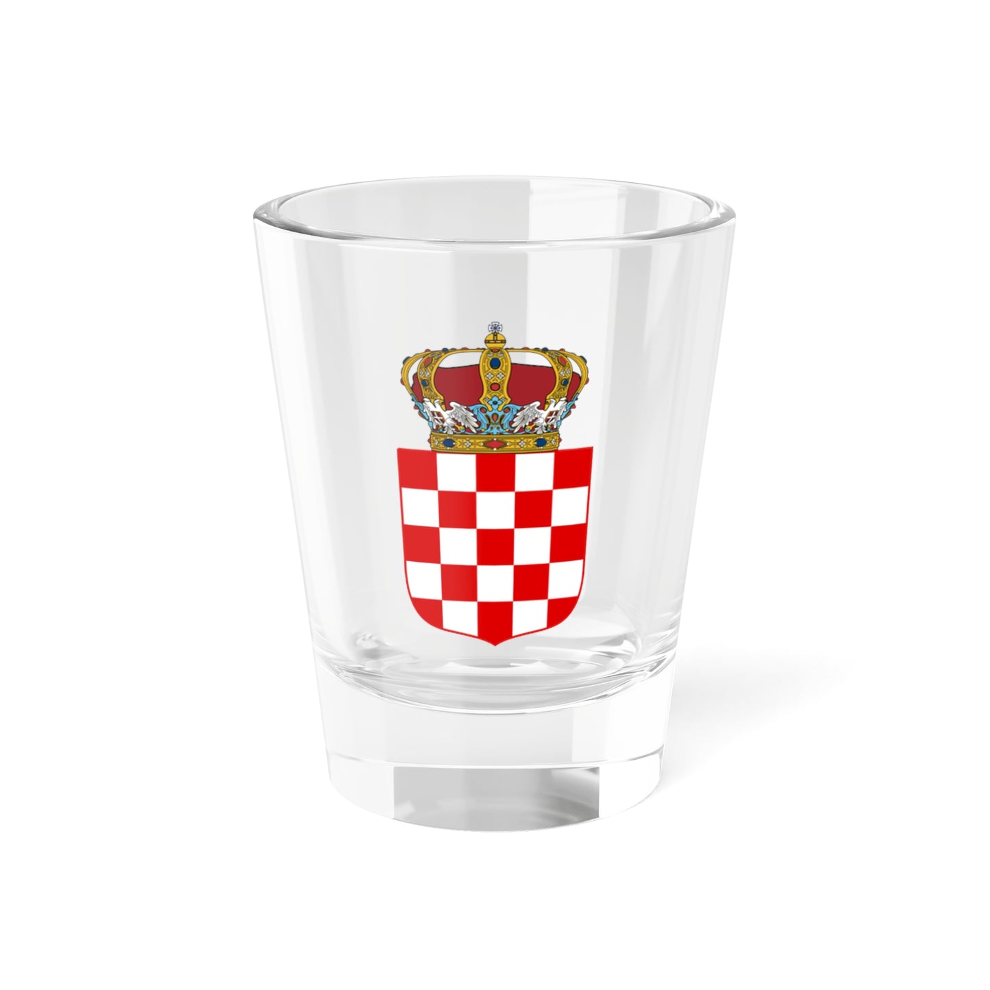 Coat of Arms of the Banate of Croatia - Shot Glass 1.5oz