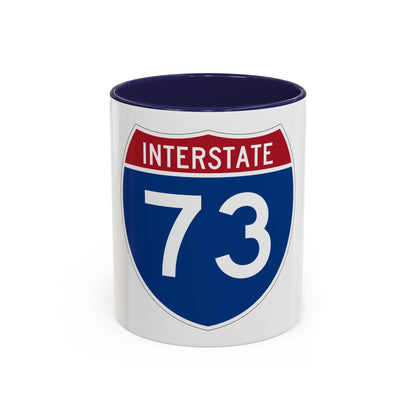 Interstate 73 (U.S. Highways) Accent Coffee Mug