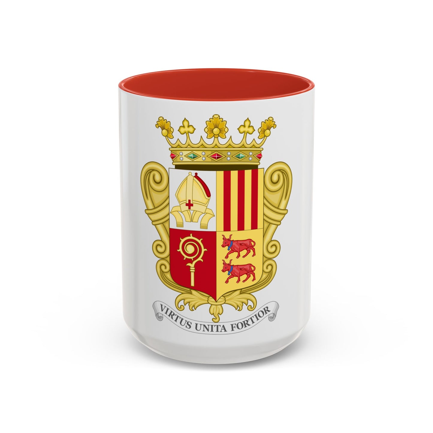 Historical Coat of Arms of French Prince of Andorra - Accent Coffee Mug