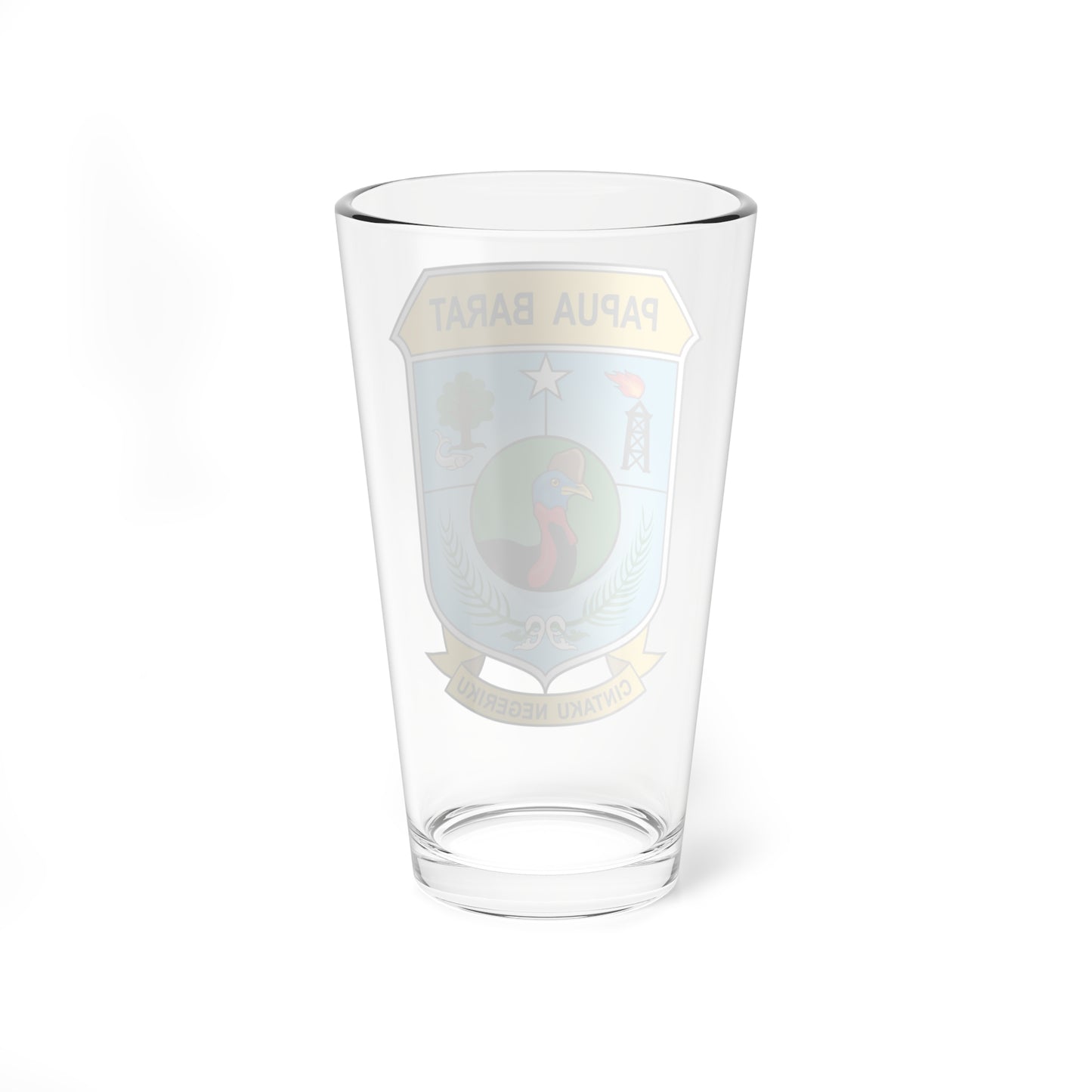 Coat of arms of West Papua (Indonesia) (Coat of Arms) Pint Glass 16oz