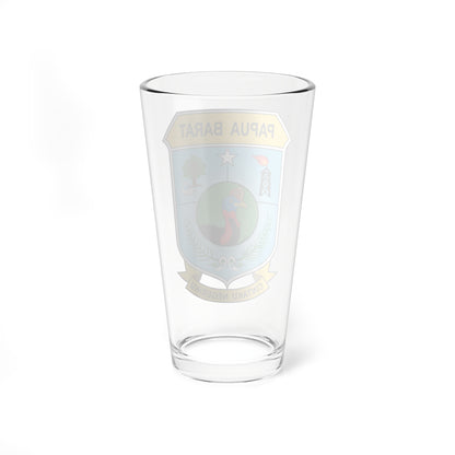 Coat of arms of West Papua (Indonesia) (Coat of Arms) Pint Glass 16oz