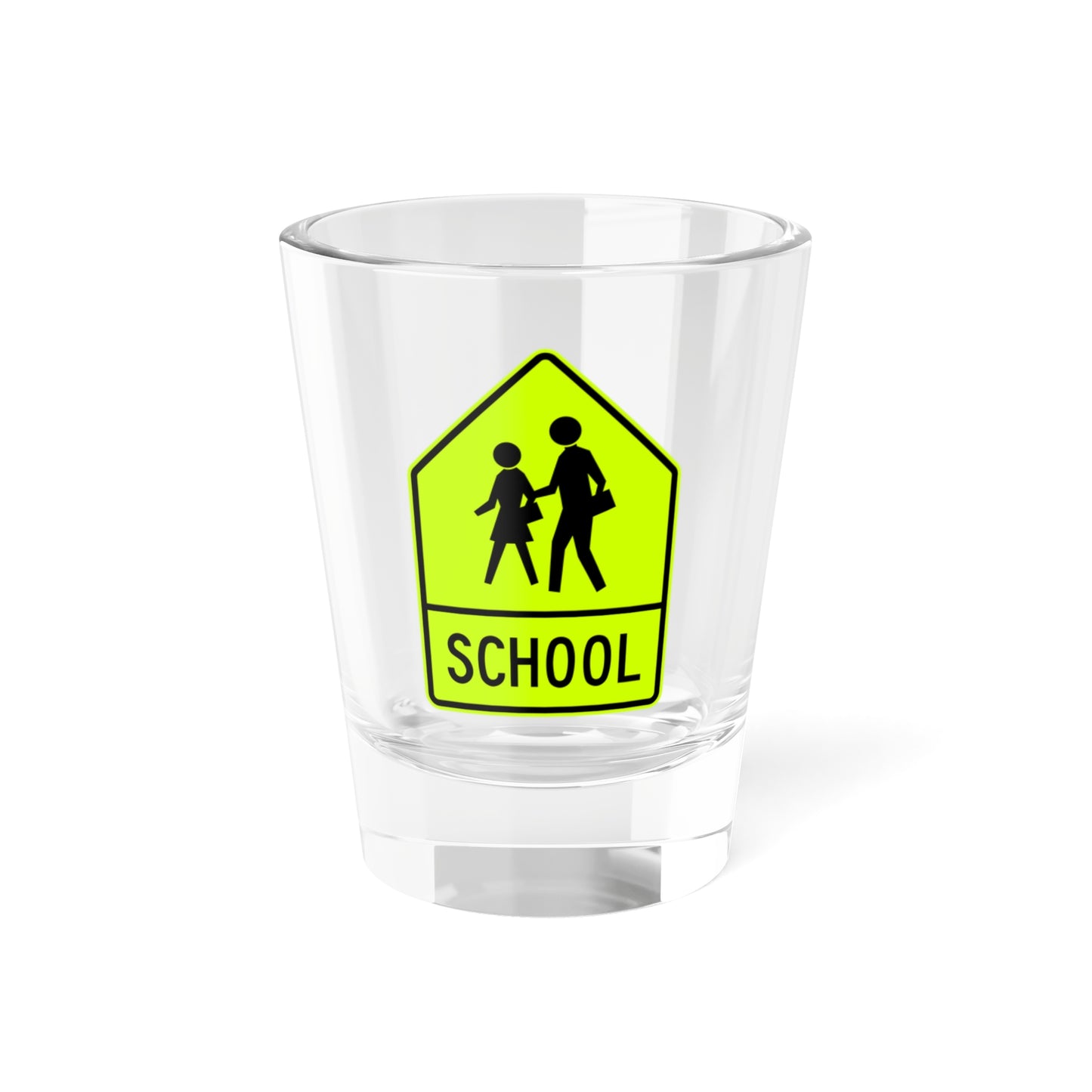 MUTCD-CA SW24-1 (California) (Road Sign) Shot Glass 1.5oz